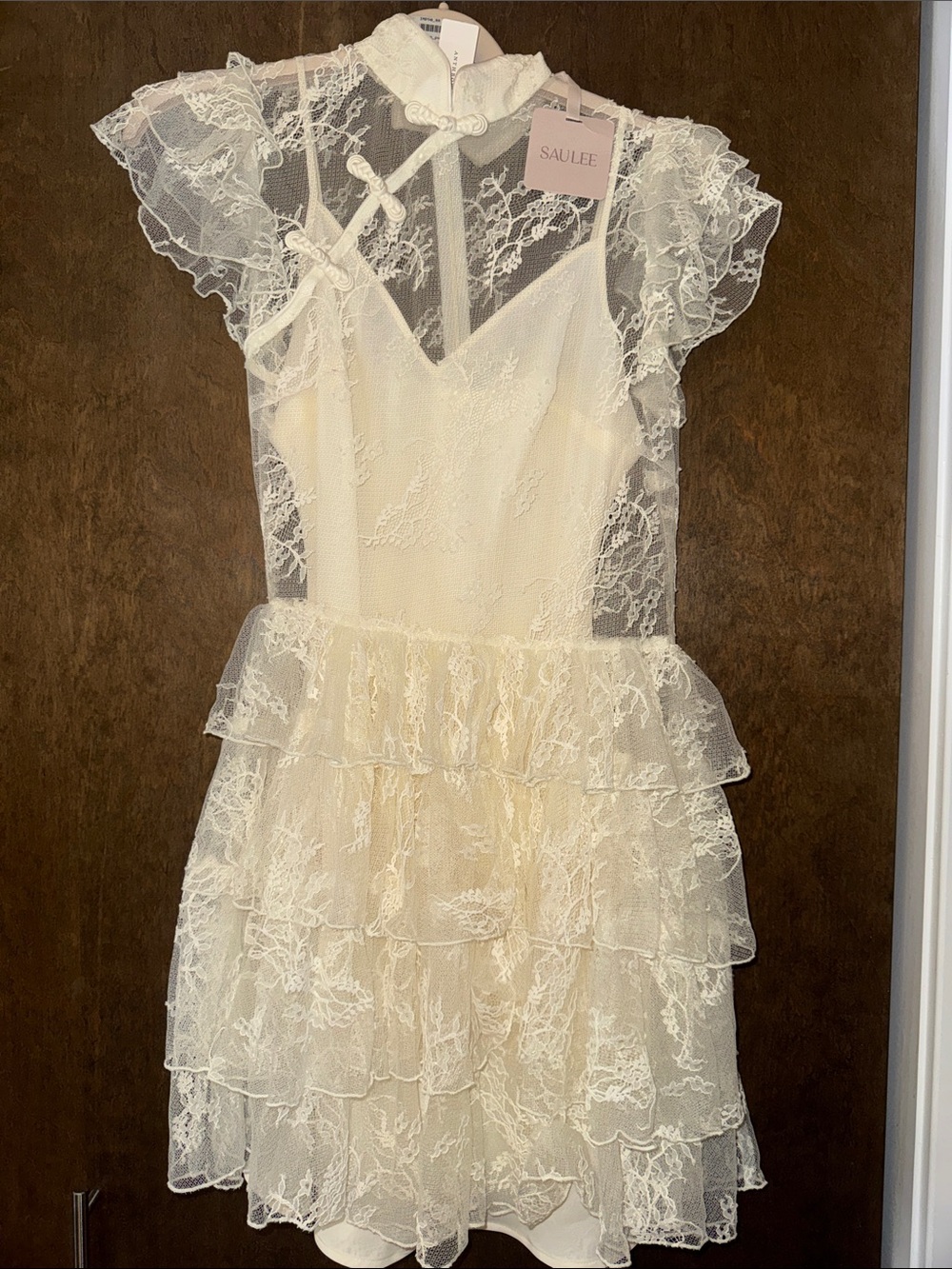 SAU LEE ROUX LACE MINI DRESS - Picture 3 of 6